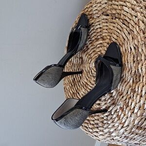 BOSS Hugo Boss Womens Olimpia D'Orsay 3.75" Heels Black Patent Leather S-7/37.5